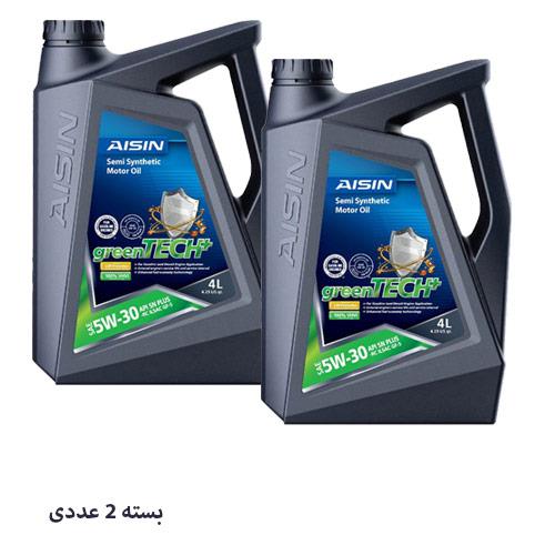 روغن موتور 5W-30 آیسین 4 لیتری بسته 2 عددی